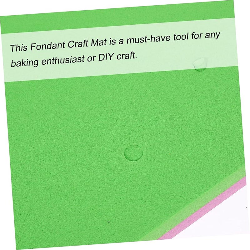 Green Fondant Foam Pad Non Stick Sugar Flower Drying Mat for Cake Decorating Baking - Image 2